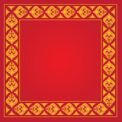 Thai pattern frame