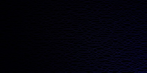 Dark Purple vector backdrop with circular arc. Colorful illustration in abstract style with bent lines. Pattern for commercials, ads.