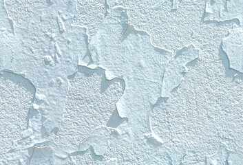 Seamless pattern of painted wall with blue paint peeling over time.