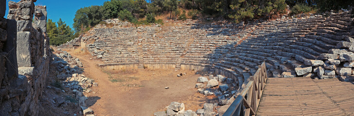 The ancient city of Phaselis. Amphitheater. Turkey. Kemer