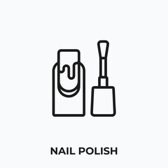nail polish icon vector. nail polish sign symbol for your design