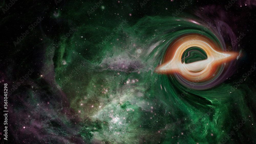 Canvas Prints artistic representation of black hole. elements of this image furnished by nasa
