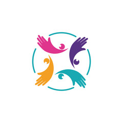 Adoption and community care Logo template
