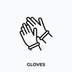 gloves icon vector. gloves sign symbol for your design