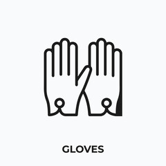 gloves icon vector. gloves sign symbol for your design