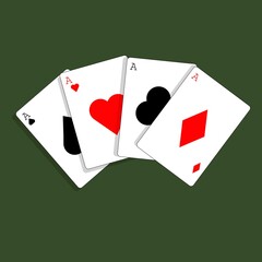 casino bets win jackpot cards