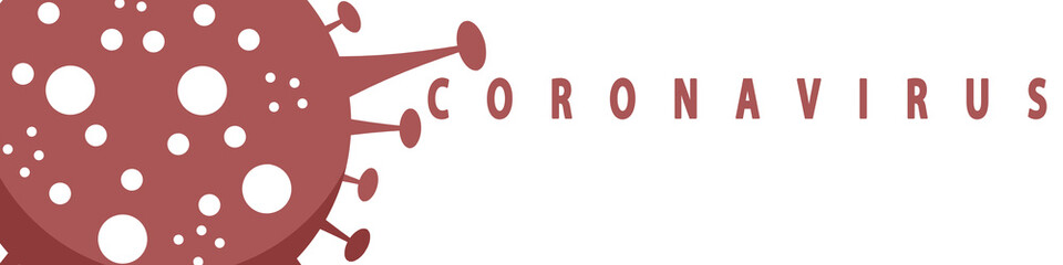 Coronavirus red header design