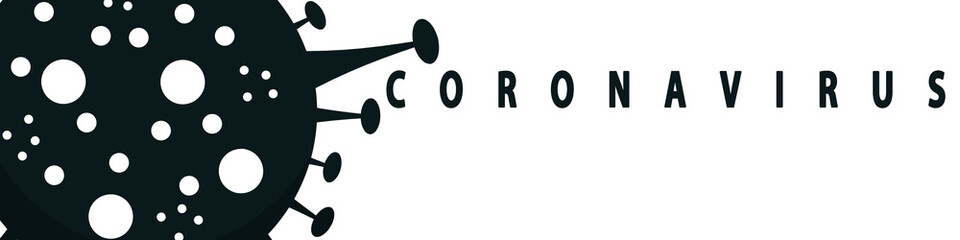 Coronavirus black header design