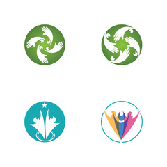 Adoption and community care Logo template