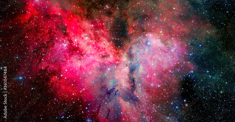 Canvas Prints red nebula. elements of this image furnished by nasa