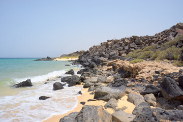 Fototapeta na wymiar Sables Blancs beach of Djibouti, East Africa