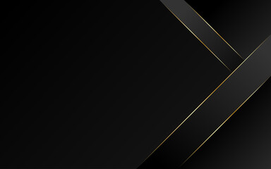 Abstract geometric oblique line triangle gold luxury modern frame with dark minimal subtle background vector  illustration 