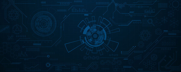 big data technology vector background. Particle Mist network Cyber security