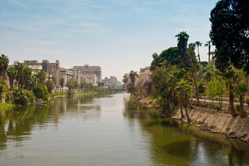 Fototapeta na wymiar The Nile in Cairo, Egypt.