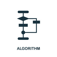 Algorithm icon. Creative simple design from artificial intelligence icons collection. Filled algorithm icon for infographics and banner