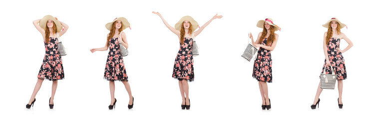 Woman with bag in fashion concept