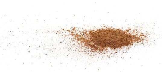 Cinnamon powder isolated on white background