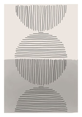 Trendige abstrakte kreative minimalistische künstlerische handgemalte Komposition