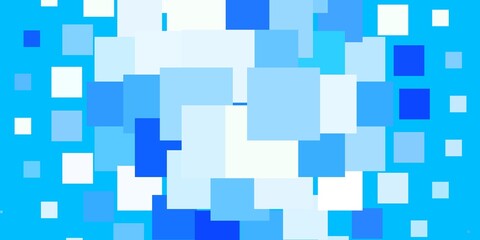 Light BLUE vector backdrop with rectangles. Modern design with rectangles in abstract style. Pattern for commercials, ads.