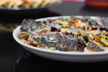 grilled fish with vegetables