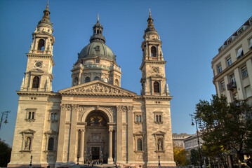 Fototapeta na wymiar St. Stephen's Basilica - a Roman Catholic Cathedral in Budapest, Hungary.
