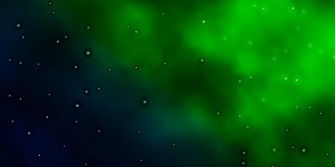 Fototapeta premium Dark Green vector pattern with abstract stars. Decorative illustration with stars on abstract template. Pattern for websites, landing pages.