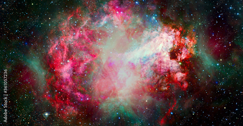 Sticker abstract space background. elements of this image furnished by nasa