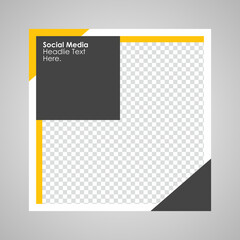 Fototapeta premium Editable Post Template Social Media Banners for Digital Marketing. Vector Illustration.