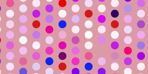 Light blue, red vector backdrop with dots.