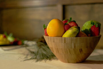 Bodegón fruta fresca