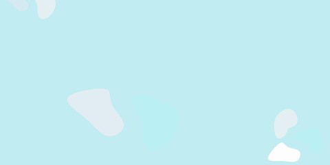 Light blue vector template with abstract forms.