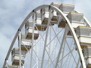 ferris wheel on a blue sky