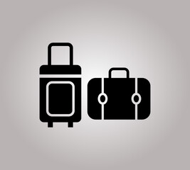 Luggage icon. Traveling bags – Vector