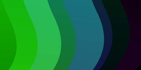 Light Pink, Green vector layout with circular arc. Bright sample with colorful bent lines, shapes. Best design for your ad, poster, banner.