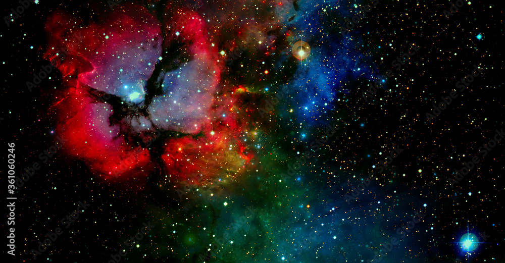 Wall mural nebula in space. elements of this image furnished by nasa.