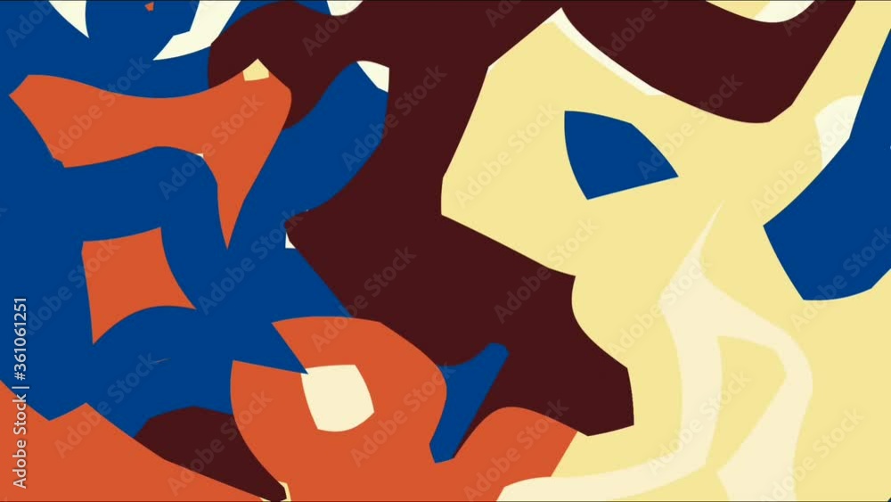 Aufkleber multi-colored overlapping abstract design in circular motion background - closeup shot (rotating)