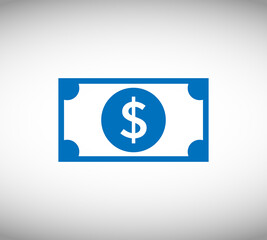 Money icon. Vector dollar sign.
