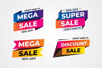 sale promotional banners