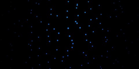 Dark BLUE vector pattern with abstract stars. Decorative illustration with stars on abstract template. Pattern for wrapping gifts.