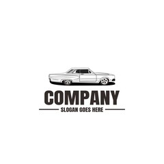 Vehicle logo template. Car icon for business design. Rent, repair, shop garage concept.