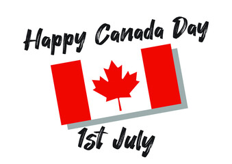 Fototapeta na wymiar Happy Canada Day 1st July