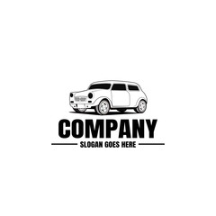Vehicle logo template. Car icon for business design. Rent, repair, shop garage concept.