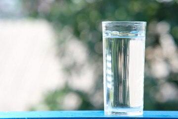 water pouring into glass