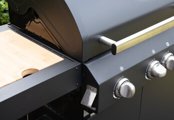 close up of a barbecue grill 