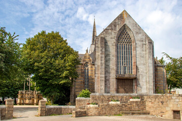 Plougastel-Daoulas. Arrière de l'église Saint-Pierre. Finistère. Bretagne