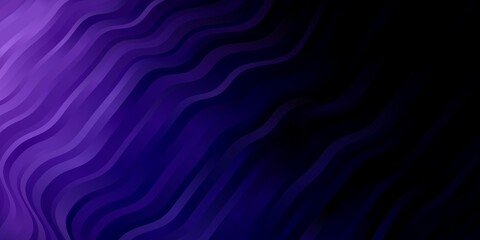 Fototapeta premium Dark Purple vector background with bent lines. Brand new colorful illustration with bent lines. Pattern for commercials, ads.