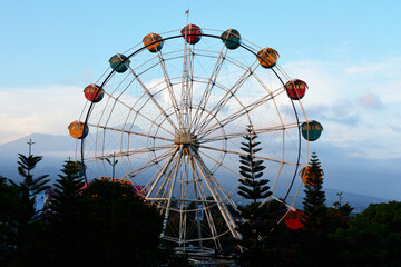 ferris wheel on a sunny day