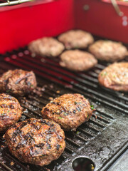 Summer barbeque cooking