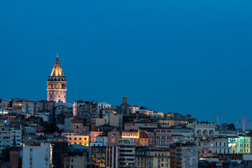 Galata Tower , Bosphorus , Istanbul, Turkey