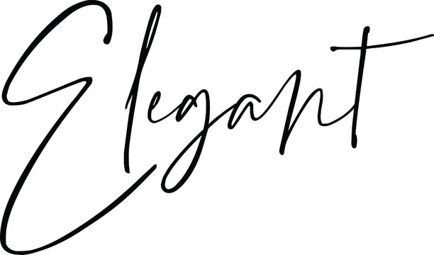 Elegant quote. Modern calligraphy text. Vector hand-drawn illustration black and white